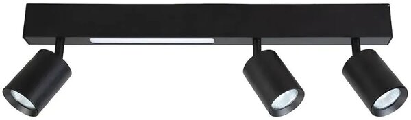 Czarna loftowa lampa sufitowa - K581- G1-P13