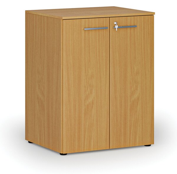 Szafa biurowa z drzwiami PRIMO WOOD, 2 półki, 800 x 640 x 1027 mm, buk