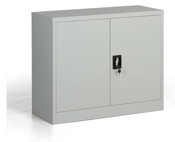 Metalowa szafa, demontowana, 1 półka, 950 x 800 x 400 mm, szara