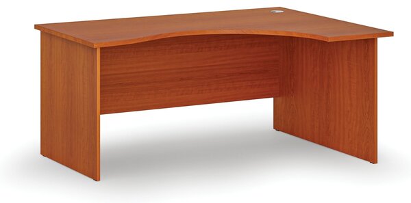 Ergonomiczne biurko PRIMO WOOD, 160x120 cm, prawe, czereśnia