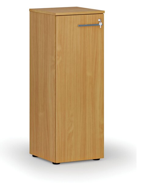 Szafa biurowa niska z drzwiami PRIMO WOOD, 400 x 420 x 1087 mm, buk