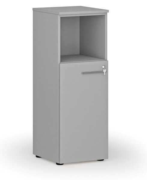 Szafa biurowa kombinowana PRIMO GRAY, 400 x 420 x 1087 mm, szary