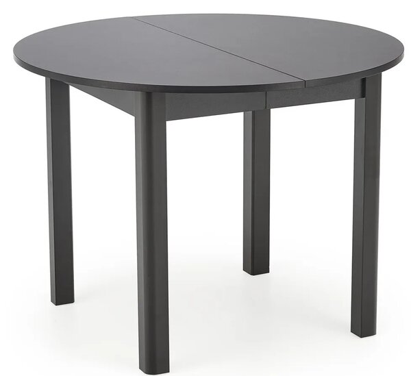 Czarny okrągły rozkładany stół M8-T61