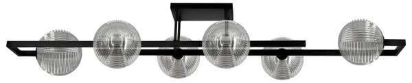 Szeroka sufitowa lampa grafitowa H4-G72