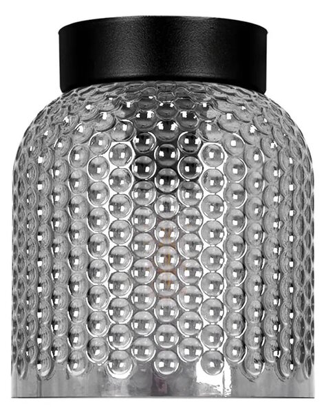 Lampa sufitowa ze szklanym kloszem grafitowa N3-Z43