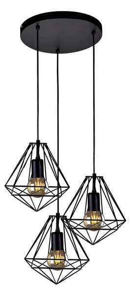 Loftowa lampa driciana loftowa czarna K8-T68