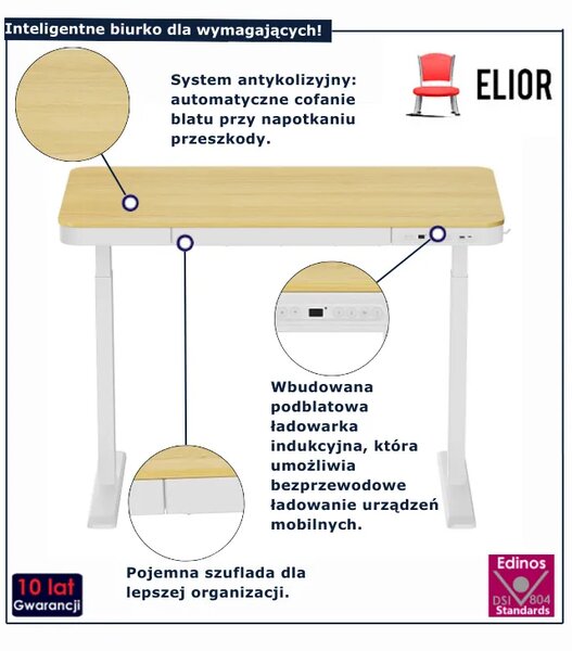 Biurko elektryczne do pracy na stojąco D4-L40