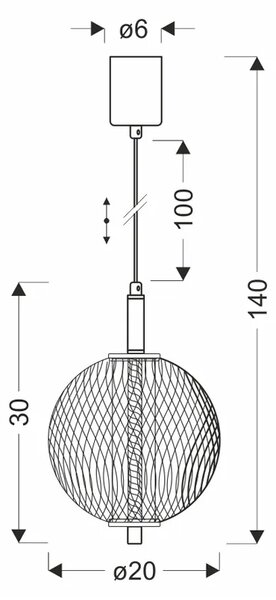 Industrialna lampa z okrągłym kloszem - 7X M104 H8-P21