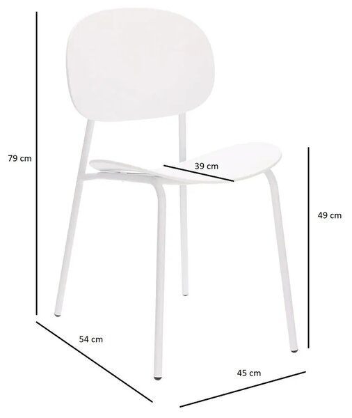 Czarne minimalistyczne krzesło T7-N53
