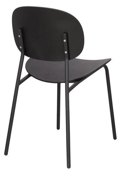Czarne minimalistyczne krzesło T7-N53