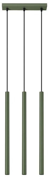 Oliwkowa lampa wisząca z trzema tubami - M086 C6-G26