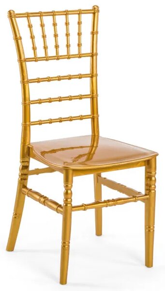 Złote krzesło stołowe krzesło chiavari K5-E08