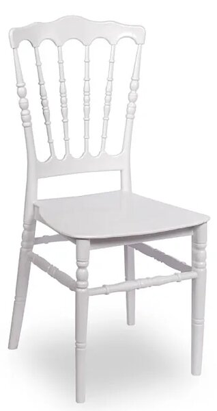 Białe krzesło sztaplowane chiavari C7-B63