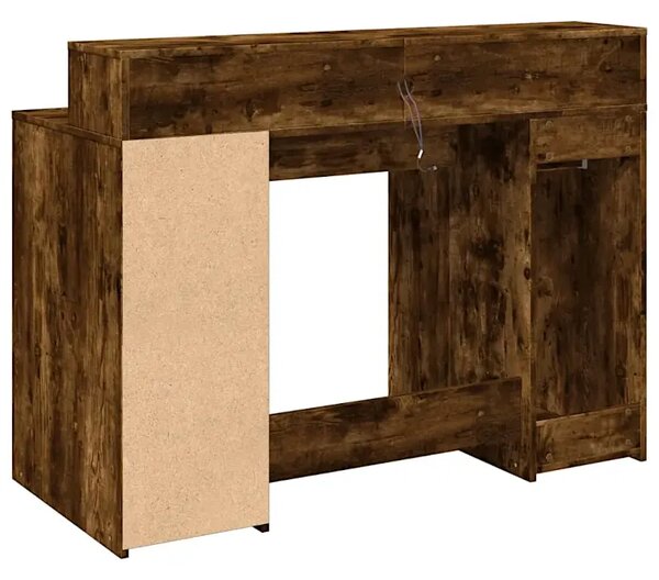 Biurko podświetlane 120 cm przydymiony dąb G1-L81