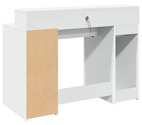 Biurko podświetlane 120 cm biały W6-N33