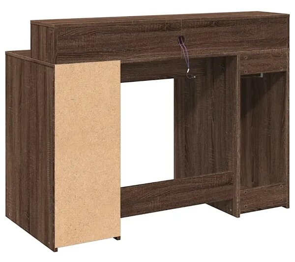 Biurko podświetlane 120 cm brązowy dąb G6-A91