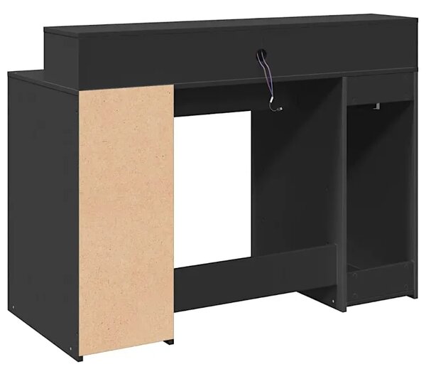 Biurko podświetlane 120 cm czarne G7-P18