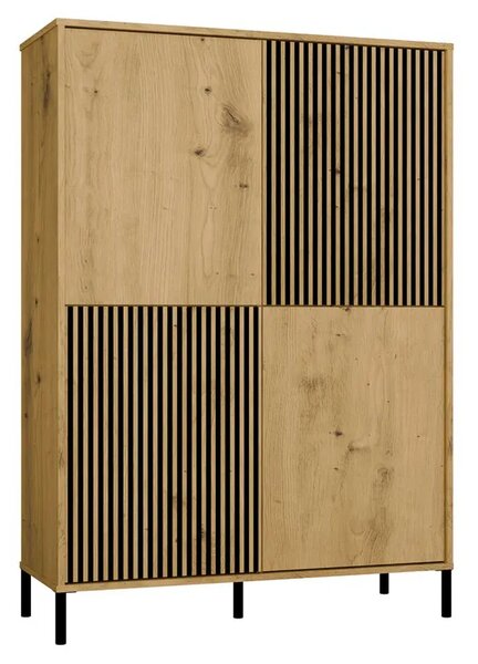 Komoda z lamelami na nóżkach dąb artisan P5-K85