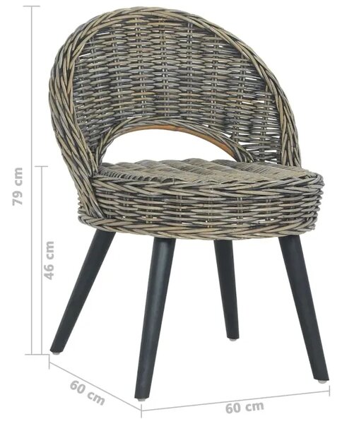Fotel z naturalnego rattanu H9-S16
