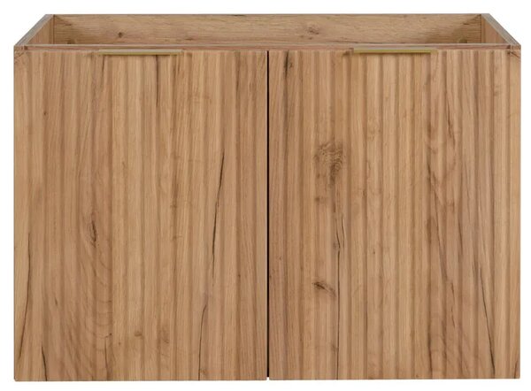 Szafka łazienkowa dwudrzwiowa 80 cm dąb craft złoty R9-C85