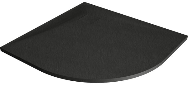 Mexen Bert brodzik półokrągły SMC 80 x 80 cm, czarny - 4KR708080