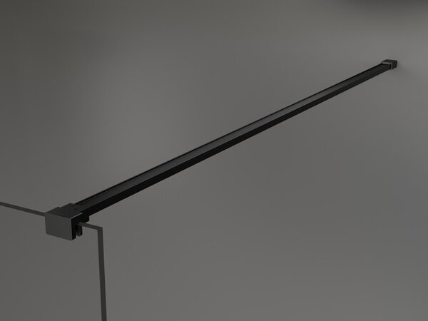 Mexen Kioto ścianka prysznicowa Walk-in 80 x 200 cm, czarna ramka 8 mm, czarna - 800-080-101-70-70