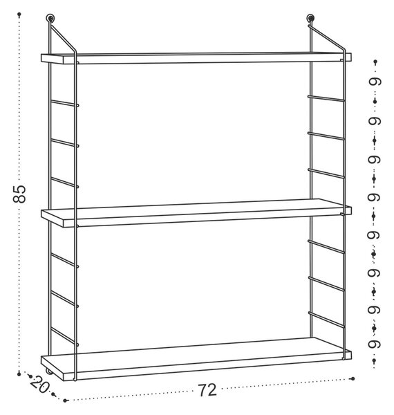 Półka Armoni Walnut