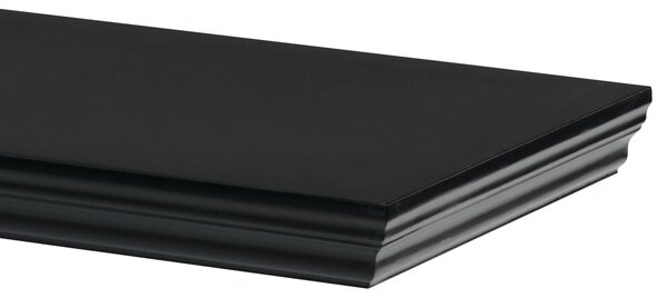 Półka ścienna P-024, matowy czarny, 60 cm