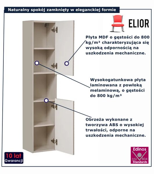Kaszmirowy wiszący słupek łazienkowy R5-W28