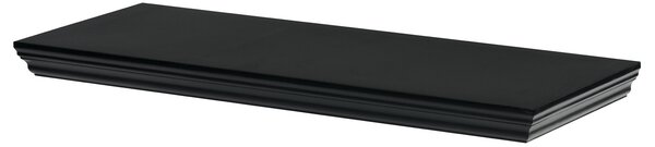 Półka ścienna P-024, matowy czarny, 60 cm