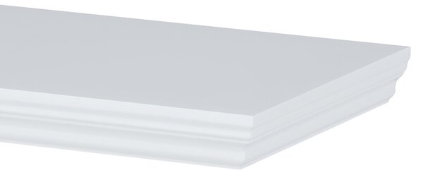 Półka ścienna P-026, matowy biały, 120 cm