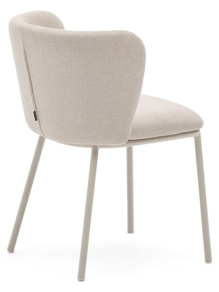 Beżowy tapicerowany fotel jadalniany Ciselia – Kave Home