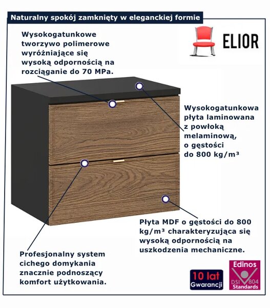 Wisząca szafka pod umywalkę nablatową Z2-G67