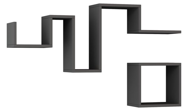 Półka Follow Anthracite, 2 szt