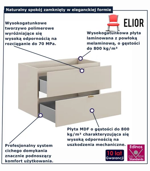 Kaszmirowa szafka wisząca pod umywalkę Z3-N06