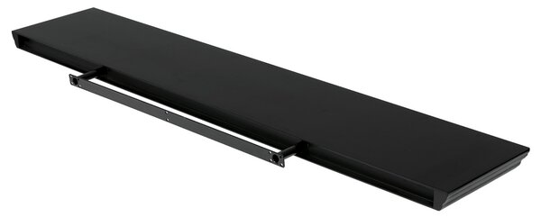 Półka ścienna P-026, matowy czarny, 120 cm