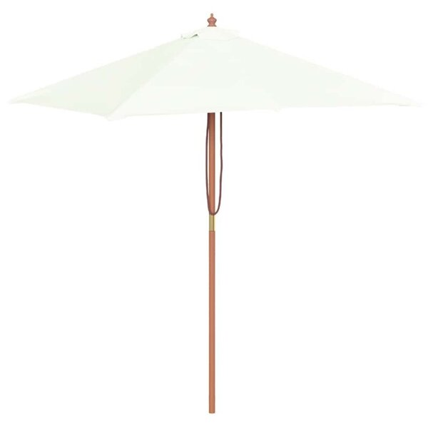 Parasol ogrodowy na drewnianym słupku, 150 x 200 cm, piaskowy