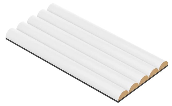 Ryflowany biały panel ścienny Z1-R61