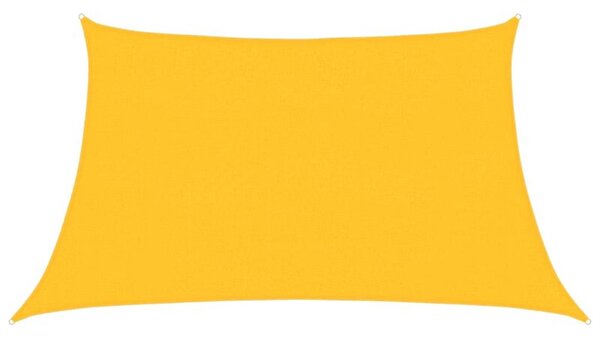 Żagiel przeciwsłoneczny, 160 g/m², żółty, 3/4x2 m, hdpe