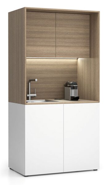 Kuchnia NIKA bez wyposażenia 1000 x 600 x 2000 mm, dąb naturalny
