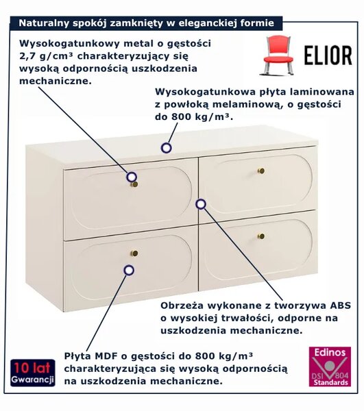 Kaszmirowa szafka łazienkowa z szufladami W4-A29