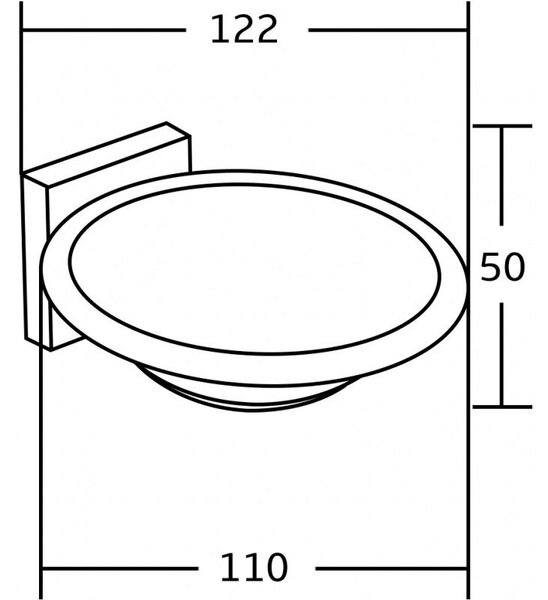 Mexen Rufo mydelniczka, chrom - 7050939-00