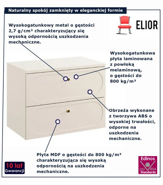Kaszmirowa szafka pod umywalkę z szufladami G8-C91