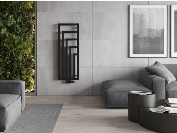 Mexen Alaska grzejnik dekoracyjny 1216 x 440 mm, 542 W, czarny - W205-1216-440-00-70