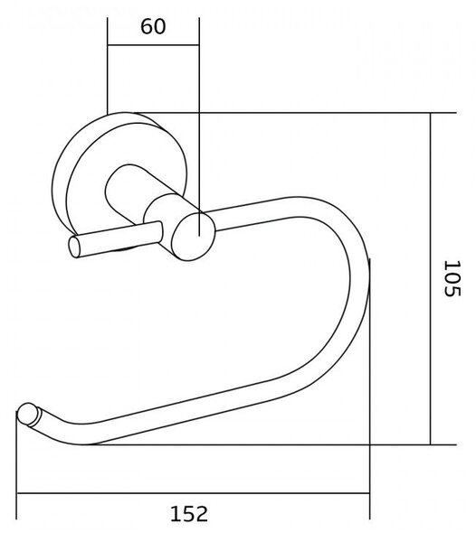 Mexen Remo uchwyt na papier toaletowy, różowe złoto - 70507333-60