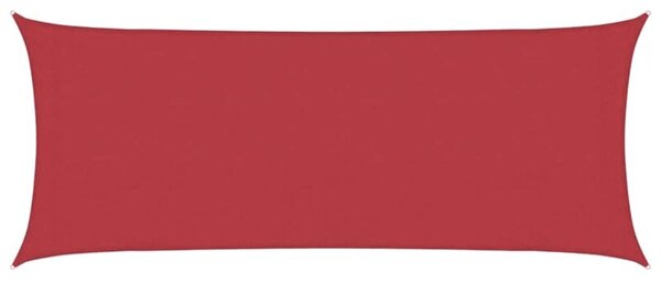 Żagiel przeciwsłoneczny, 160 g/m², czerwony, 2x4,5 m, hdpe