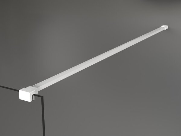 Mexen Kioto ścianka prysznicowa Walk-in 100 x 200 cm, lustro 8 mm, biała - 800-10-101-20-50