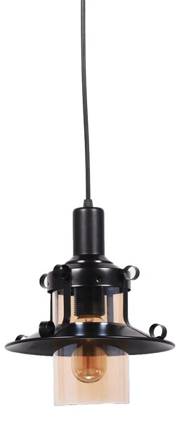 LAMPA WISZĄCA INDUSTRIALNA LOFT CZARNA CAPRI W1