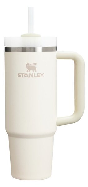 Kremowy termos ze stali nierdzewnej ze słomką 890 ml Quencher H2.O FlowState™ Tumbler Cream 2.0 – Stanley
