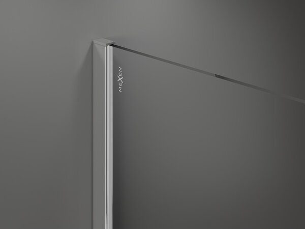 Mexen Kioto ścianka prysznicowa Walk-in 50 x 200 cm, transparent 8 mm, chrom - 800-050-101-01-00